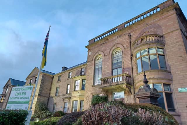 Matlock Town Hall, headquarters of Derbyshire Dales District Council