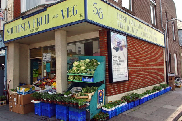 The Southsea Fruit and Veg shop in Albert Road, Southsea in June 2006.