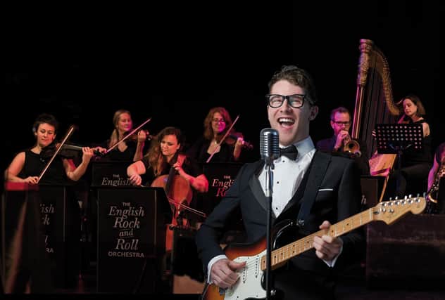 Buddy Holly and The Cricketers  will be accompanied by The English Rock and Roll Orchestra at the concert in Sheffield City Hall on March 4, 2023.