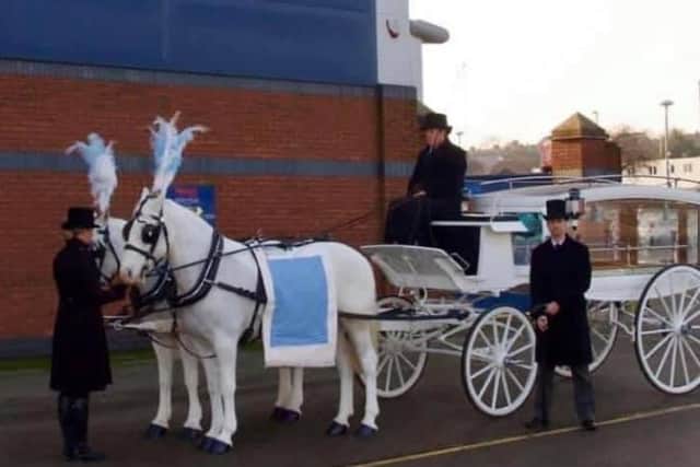 Gracie will travel to her funeral service in a horse and carriage.