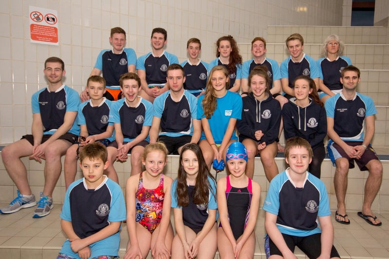Members of Ilkeston Swimming Club pose for a team picture.