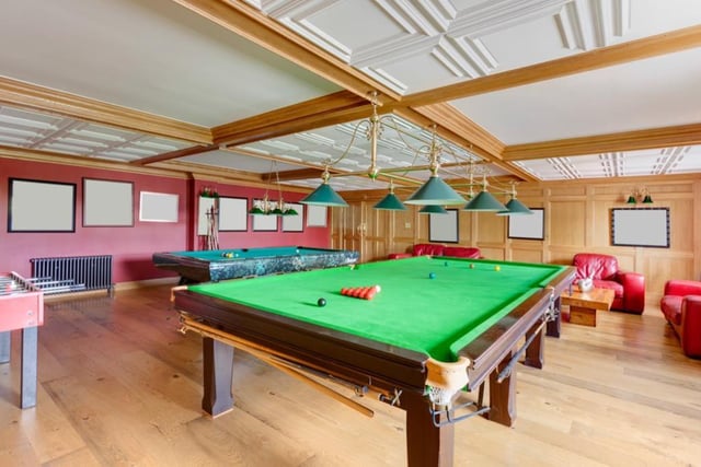 What home pub is complete without a snooker table? This large entertainment space is found directly next to the bar room and has numerous tables as well as additional seating space.