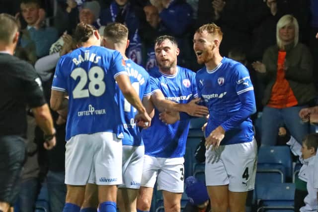 Chesterfield take on Boreham Wood on Saturday.