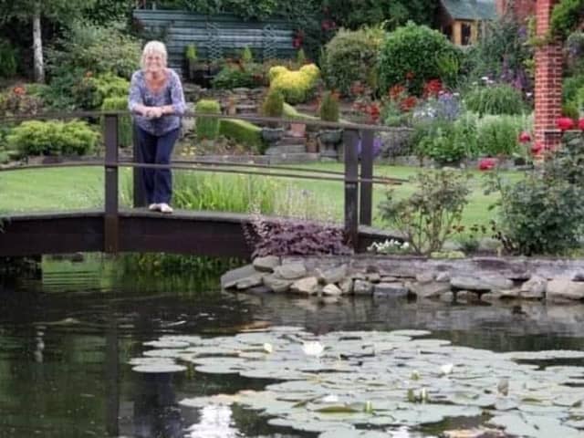 Wendy Taylor in her garden at The Paddocks, Manknell Road, Whittington Moor which will be open to the public on Sunday, April 21, to raise money for the National Garden Scheme.