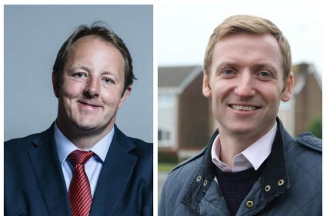 Chesterfield MP Toby Perkins and North East Derbyshire MP Lee Rowley.