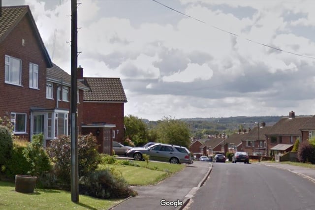 This is a Google Street View image of a Chesterfield road - but which one is it? A) Pennine Way; B) Peak View Road; C) Larch Way