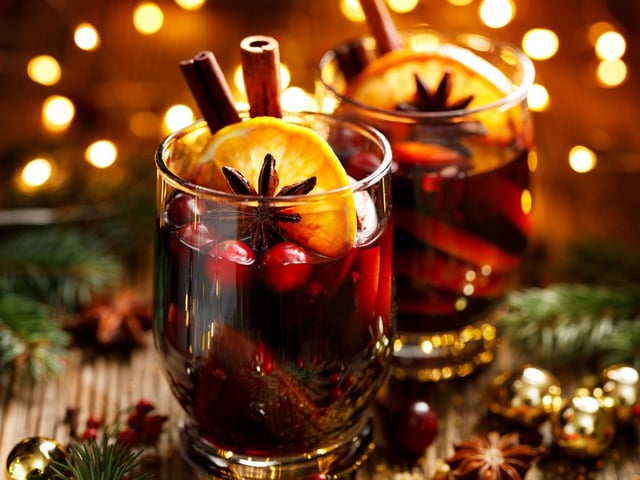 The warming mulled wine comes top of this list this Christmas season, ranked as the UK’s favourite festive drink (Photo: Shutterstock)