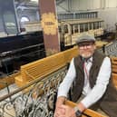 Jason Hardy, the tramway operations and facilites manager at the National Tramway Museum, takes a moment to enjoy the attraction's Great Exhibition Hall.