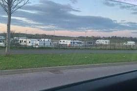 A group of Travellers have set up illegal encampments near Chesterfield this week.