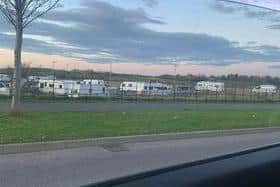 A group of Travellers have set up illegal encampments near Chesterfield this week.