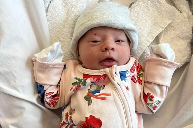 Fleur Green who was born on Christmas Day at King's Mill Hospital