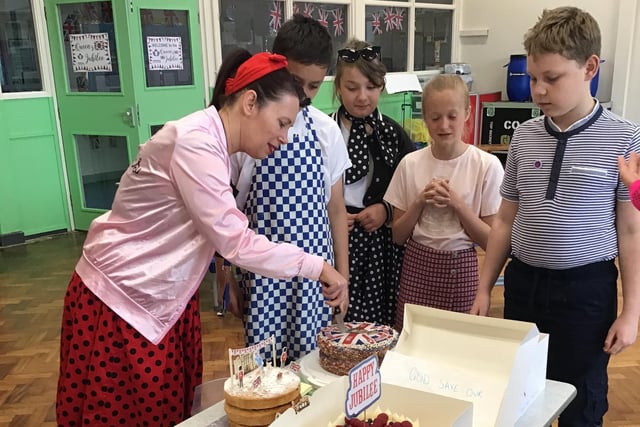 The Jubilee bake off competition at Inkersall Spencer Academy