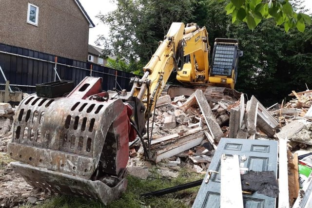 The scene today at Chandos Crescent, following the demolition of the house where murderer Damien Bendall killed four people