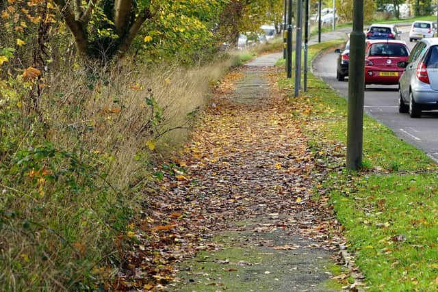 A local councillor has appealed to the council to clean Chesterfield Road and urged cyclists to ‘take care’ due to dangers caused by 'slippery' leaves
