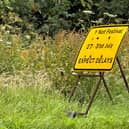 Drivers were warned of delays approaching the festival site.