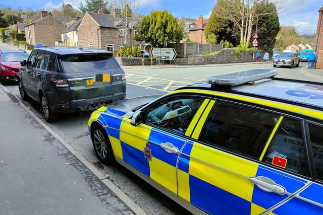 This Range Rover was stopped by officers from the Derbyshire Roads Policing Unit in Cromford today. It had no insurance or MOT, and as such, was confiscated from the owner.