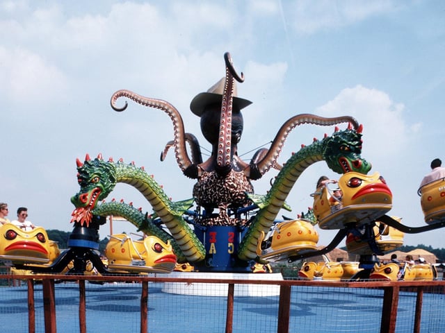 Popular with children of all ages, the ride now operates in a theme park in Armenia.