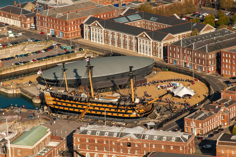 Approximately 6,000 trees were used in the construction of HMS Victory. The oak used in the underwater planking came from Poland and East Prussia and is two feet thick at the waterline.