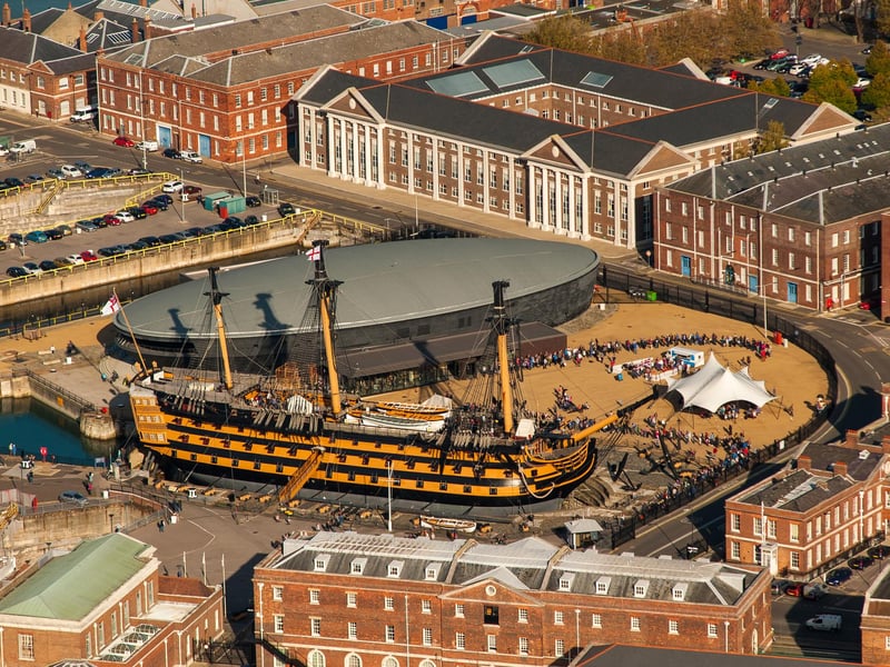 Approximately 6,000 trees were used in the construction of HMS Victory. The oak used in the underwater planking came from Poland and East Prussia and is two feet thick at the waterline.