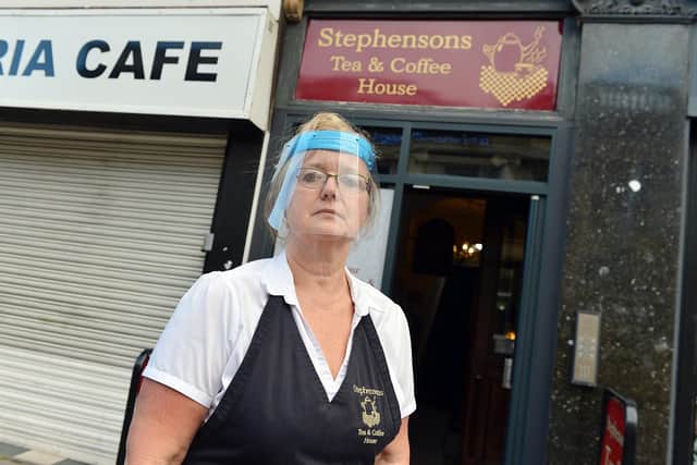 Claire Wood, owner of Stephenson's Tea And Coffee House in Chesterfield.
