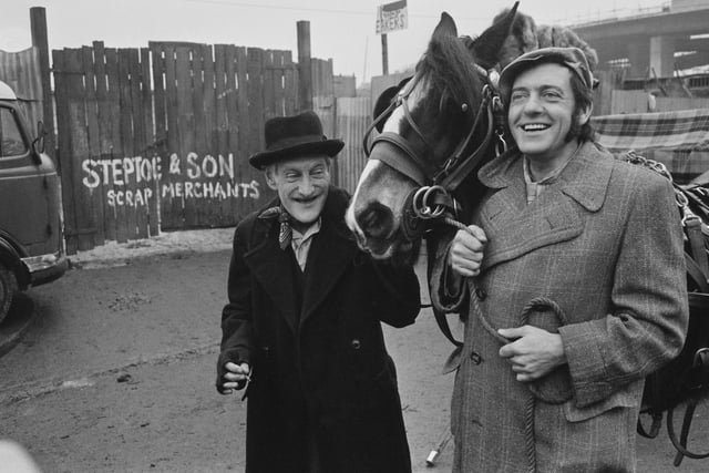 Wilfrid Brambell (show here on the left with Steptoe and Son co-star Harry H. Corbett) appeared in a series of shows from 1954-56 including Othello and Aladin