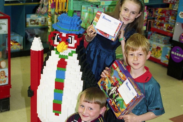 Anthony Killeen, James Davison and Toni Marie Rutherford were all winners in a 1994 Lego competition run by the Echo and Josephs Toy Shop. Remember this?