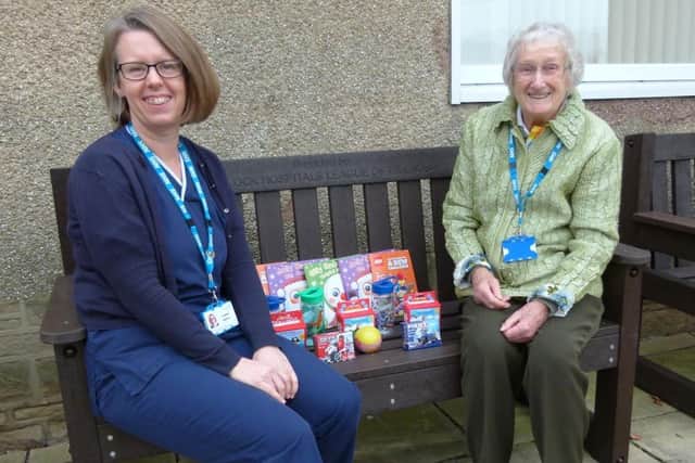 Urgent treatment centre manager Jo Windle and Pam Wildgoose from the Matlock Hospitals League of Friends.