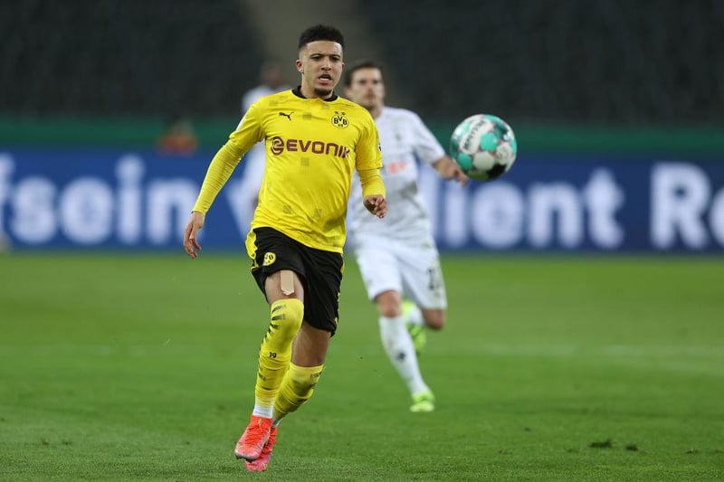 Fit and firing, the young winger is eligible in the same way as his Dortmund team-mate Bellingham is.

(Photo by Lars Baron/Getty Images)