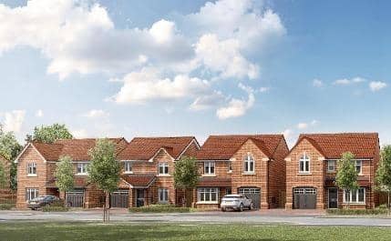 Pictured Is  at typical street scene of a Harron Homes development. Courtesy Of Harron Homes