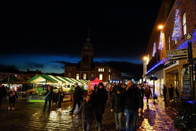 The weather didn't dampen the festive feeling