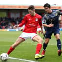 Callum Ainley, pictured in action for Crewe Alexandra, is on trial at Chesterfied. (Photo by Lewis Storey/Getty Images)