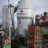 New concrete silo at Russell Roof Tiles in Burton