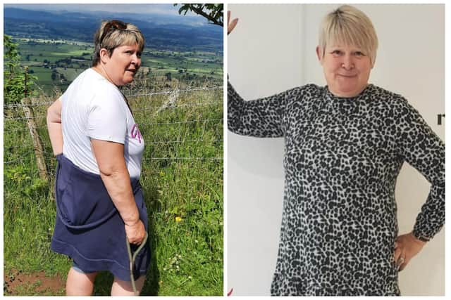 Sharon Sanders thought she was destined to struggle with her weight for the rest of her life until she found Slimming World. The before and after photos show her transformation after losing 4st.