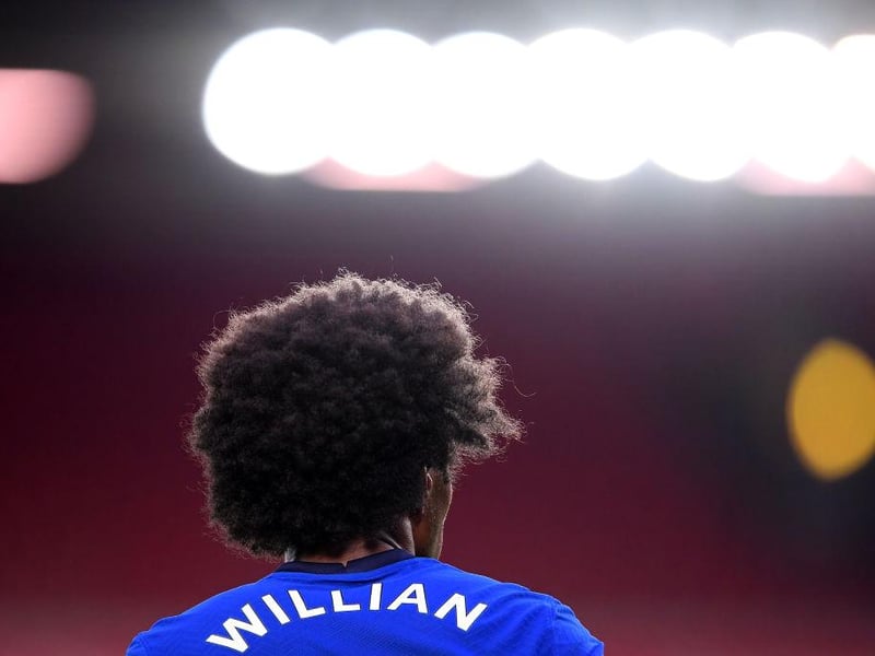 Arsenal winger Willian is believed to be eyeing a return to Chelsea, less than a year after leaving them to join the Gunners. The Brazil international failed to impress in north London last season, scoring just one league goal. (Sky Sports)
(Photo by Laurence Griffiths/Getty Images)