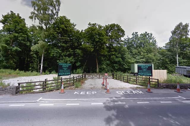 The site known as the Woodyard, off the A6 near Homesford, had been identified as a potential location to accommodate Travellers. (Image: Google)