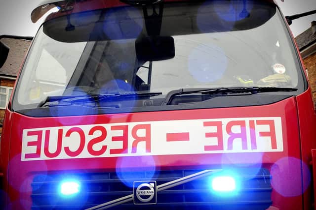 Firefighters tackled nine separate blazes in the space of just one hour today in a Derbyshire town.