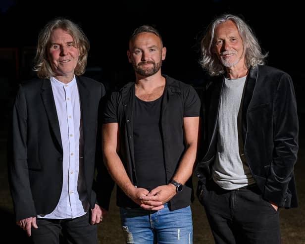 Wet Wet Wet members Graeme Duffin,  Kevin Simm, Graeme Clark, left to right, will perform at Buxton Opera House on February 5, 2023 (photo: Dougie Souness/No Half Measures Ltd)