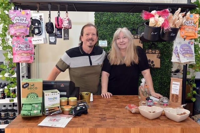 Barkworthy Dog Emporium in Theatre Yard, Chesterfield, was launched by Tony and Carole Foster in 2021 and sells everything your four-legged friend could wish for.