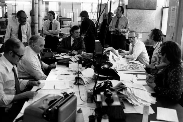 The newsroom in the 1970s was a very male-dominated environment.