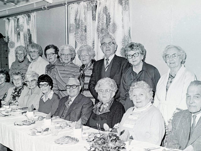Saw Mills pensioners' Christmas party, December 1981.