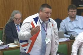 Reform councillor Richard Smith. Image from Derbyshire County Council. Free for use by all BBC wire partners.