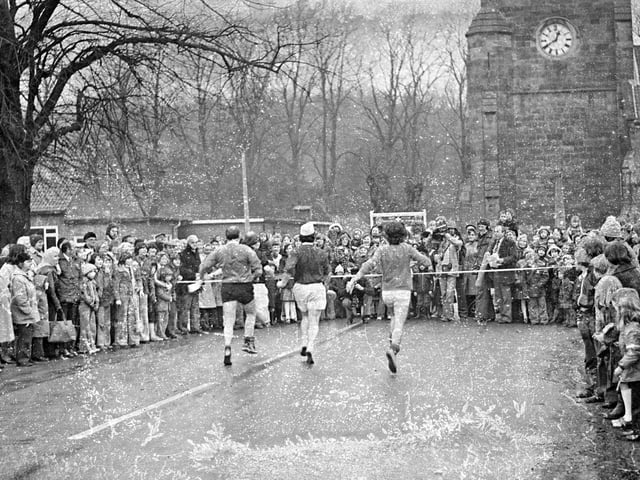 Ironville pancake race, February 1978.
