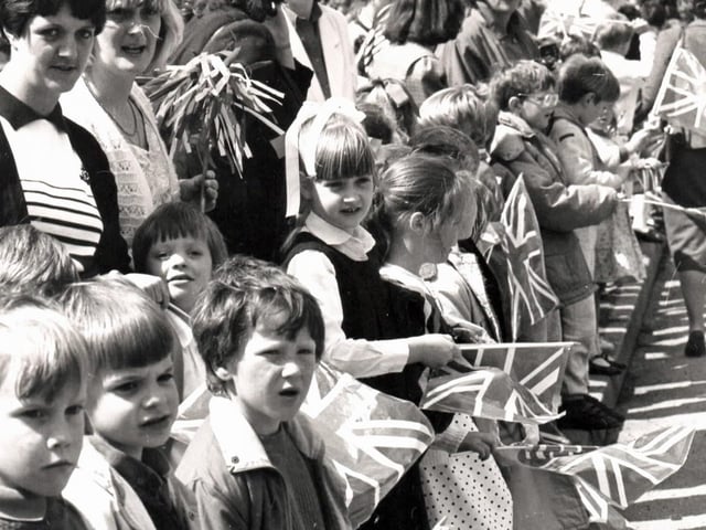 Princess Anne visits Matlock and Bakewell, 1988.