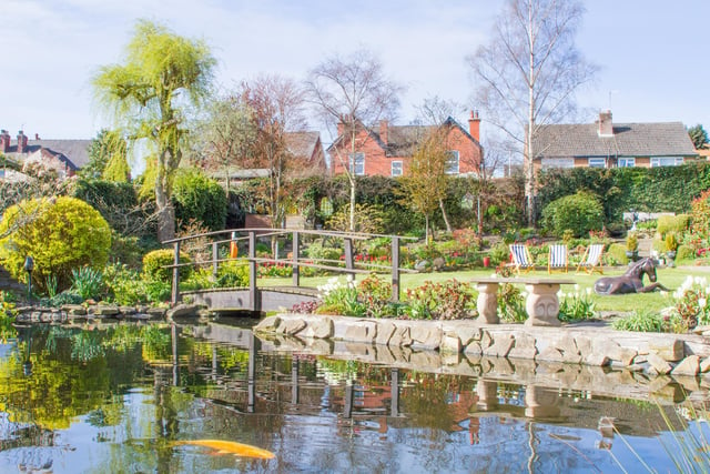 The Paddock, at Manknell Road, Whittington Moor, Chesterfield, S418LZ, is a half-acre garden which has a stream with a bridge across, a koi filled pond and a small copse. Cream teas are served in a pergola. Open days on April 24 and July 24, from 11am to 5pm. Entry £3.50 (adult), free for children.
