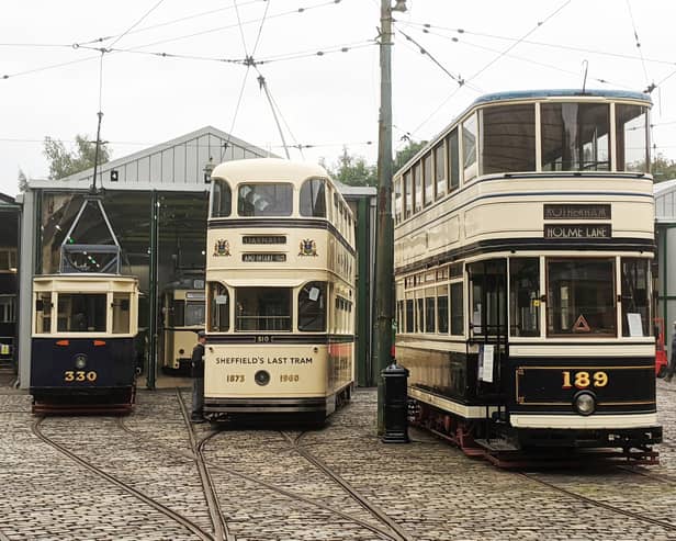 The reopening of the vintage tram service has been delayed. Credit: Crich Tramway Village