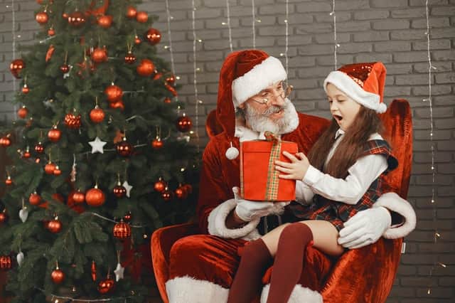 Children can visit Santa in his grotto at Sadler Gate, Derby, on December 3, 10 and 17.