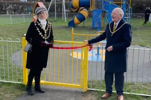 A new playground at Badger Recreation Park in Chesterfield has opened.