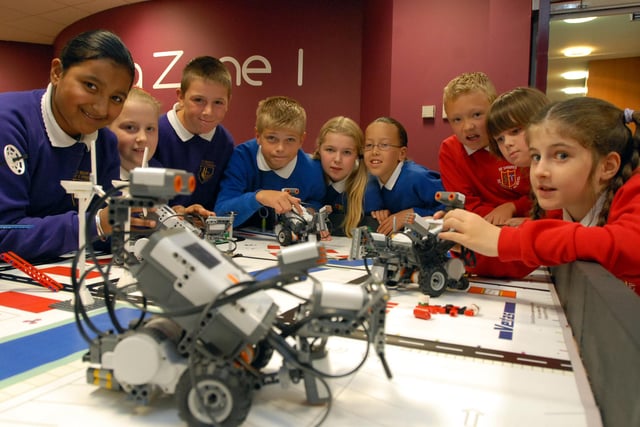 Pupils from St Mary's CofE Primary School, St Joseph's RC Primary School and St Oswald's RC Primary School are pictured with their robots in their Lego league. But who can tell us more about this 2007 photo?