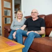 Andy and Sue Bower in the lounge of their new home at Bellway’s Woodland Rise development in Hartshorne
