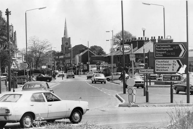 West Street in Fareham as seen in October 1974.